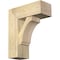Ekena Millwork Imperial Block Rough Sawn Bracket w/ Offset Brace, Douglas Fir, 8"W x 20"D x 24"H BKT0806X20X24IMP05RDF - alternate 1